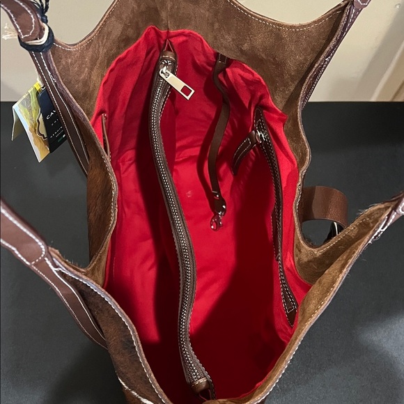 Cavalcanti Collection | Italian Hair On Cowhide Leather Hobo Bag - Picture 11 of 17